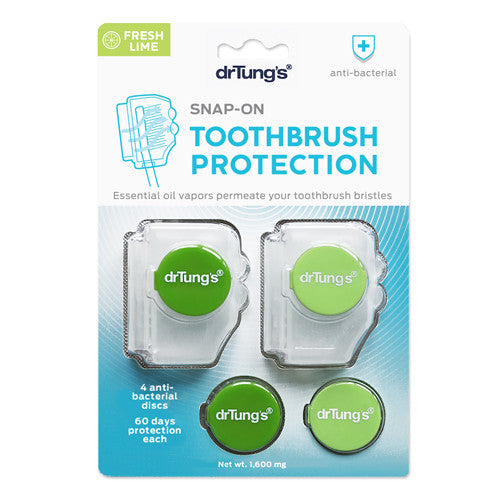 Dr. Tungs Snap on Toothbrush Protection, 2 Ea